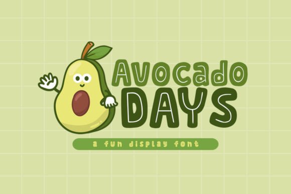 Avocado Days: A Playful Display Font for Modern Web and Digital Design