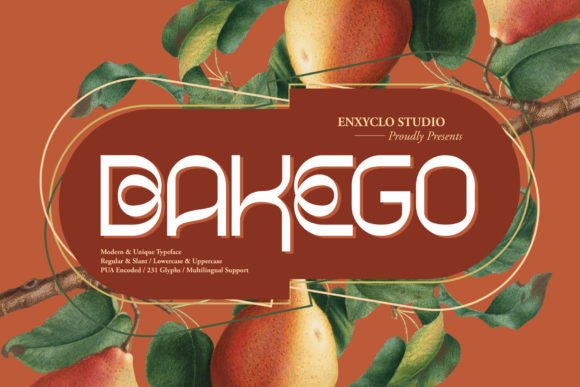 Bakego: A Modern Display Font for Web Design and Digital Branding