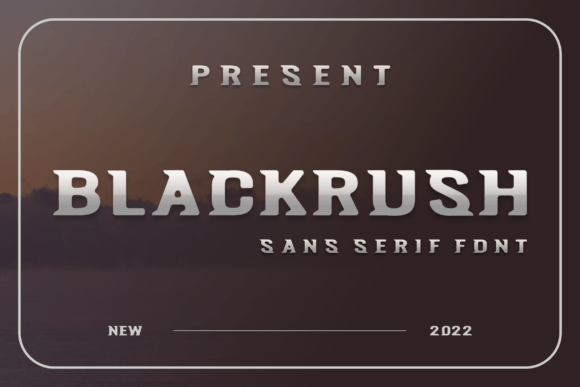 Blackrush: A Modern Display Font for Bold Digital Design
