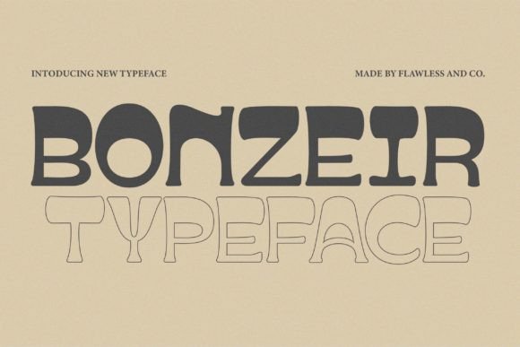 Bonzeir: A Bold Display Font for Expressive Editorial Design