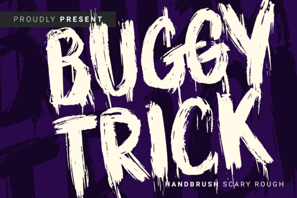 Buggy Trick: A Hauntingly Stylish Display Font for Halloween-Themed Designs