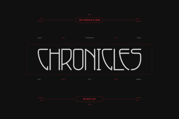 Chronicles: A Modern Display Font for Editorial Elegance