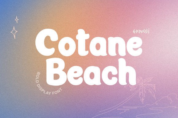 Cotane Beach: A Lighthearted Display Font for Editorial Charm
