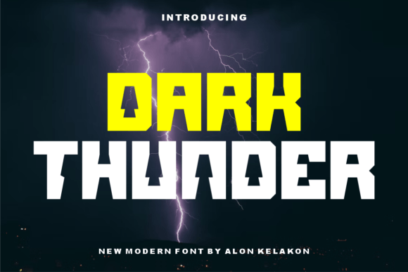 Dark Thunder: A Designer’s Take on Bold Display Typography