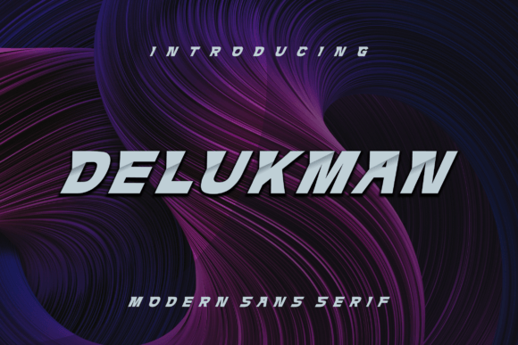 Delukman: A Modern Display Font for Digital Designers