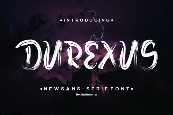 Durexus: A Bold Display Font for Dynamic Editorial Design