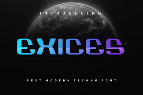 Exices: A Bold Display Font for Authentic Brand Identities