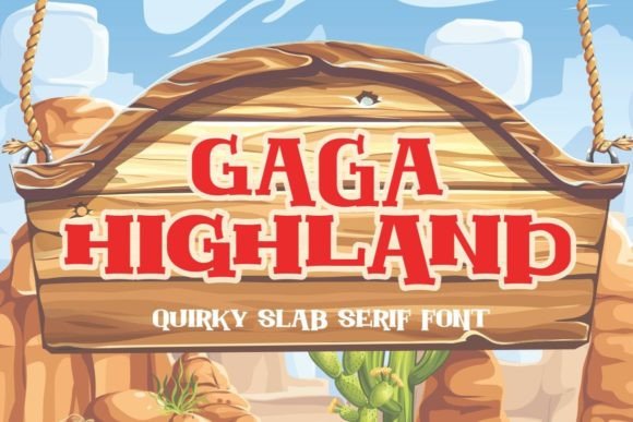 Gaga Highland: A Playful Display Font for Editorial Design and Digital Publishing