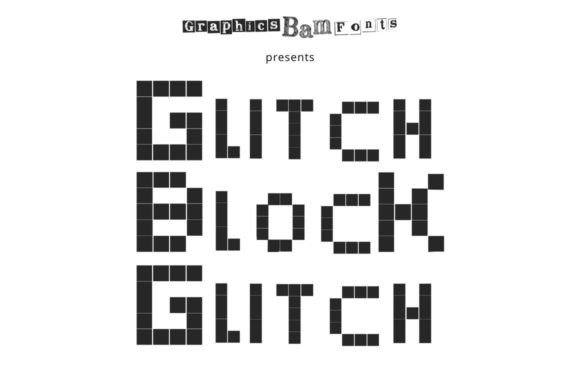 Glitch Block: A Bold Display Font for Modern Marketing Visuals
