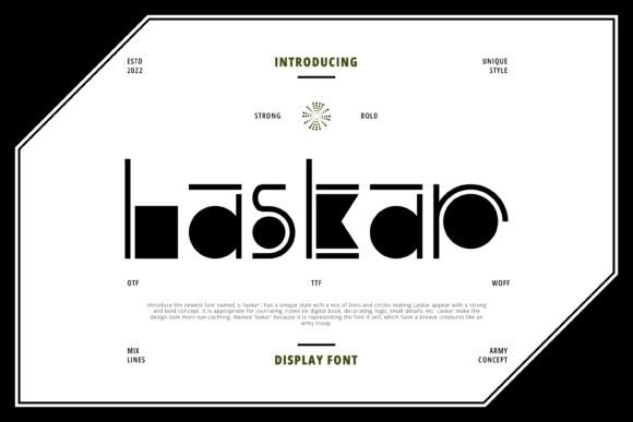 Laskar: A Modern Display Font That Elevates Small Business Branding