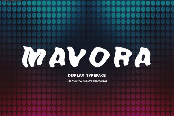 Mavora: A Wavy Display Font That Adds Personality to Handmade Product Designs