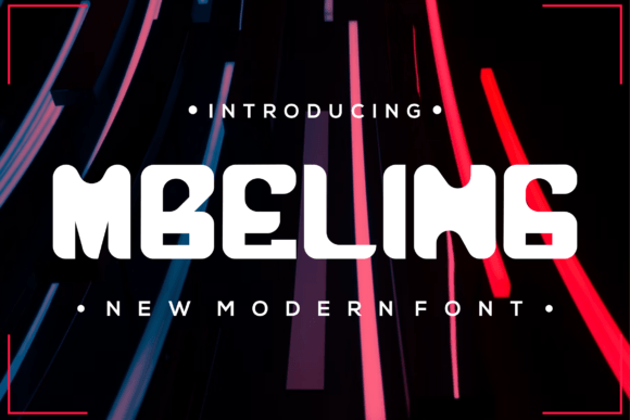 Mbeling: A Futuristic Display Font for Modern Web Design