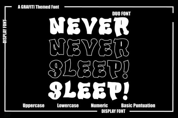 Never Sleep: The Bold Display Font for Scroll-Stopping Digital Design