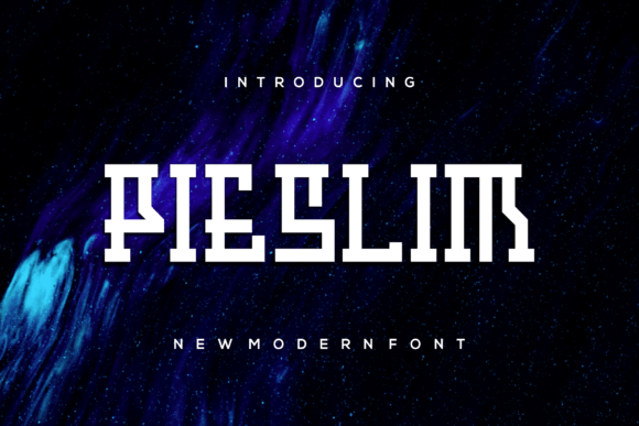 Pieslim: A Cool & Modern Display Font for Bold Brand Identities