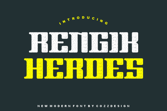 Rengik Heroes: A Bold Display Font for Modern Marketing Design