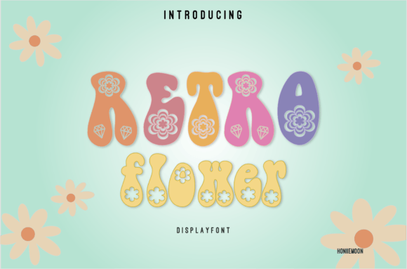 Retro Flower Font: A Playful Way to Strengthen Your Brand Identity