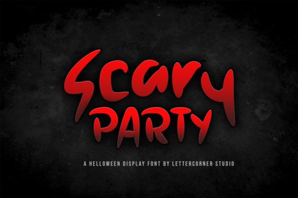 Scary Party: A Bold Display Font for Horror-Inspired Web Design