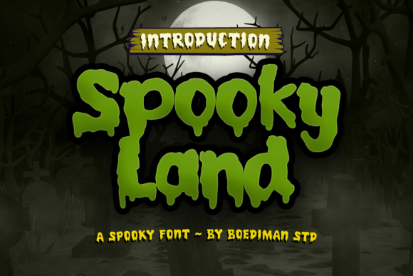 Spooky Land: The Halloween Display Font That Elevates Your Campaign Typography