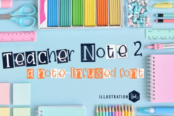 Teacher Note 2: A Handwritten Display Font for Modern Web Design